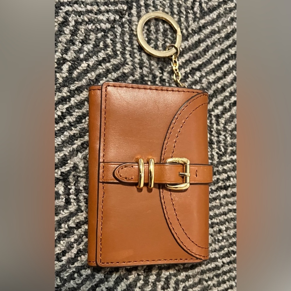 Lauren Ralph Lauren Brown Key & Card Holder